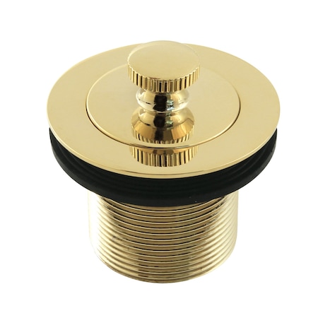 Kingston Brass 112 Lift and Turn Tub Drain with 112 Body Thread, Polished Brass DLT15PB